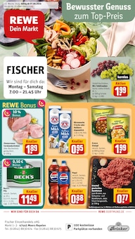 Milch im REWE Prospekt "Dein Markt" mit 26 Seiten (Moers)