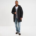 Parka déperlante doublée à capuche noir homme - La Halle à Toulouse Parka déperlante doublée à capuche noir homme en promo chez La Halle Toulouse à 34,99 €