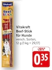 Beef-Stick für Hunde im Angebot bei EDEKA in Pirmasens Beef-Stick für Hunde Angebote von Vitakraft bei EDEKA Pirmasens für 0,35 €