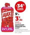 Nettoyant menager sol(a) - Ajax dans le catalogue Super U