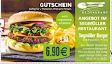 Segmüller Burger mit Pommes Frites im Angebot bei Segmüller in Frechen Segmüller Burger mit Pommes Frites Angebote von Segmüller bei Segmüller Frechen für 6,90 €