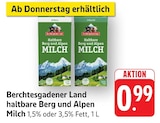 Haltbare Berg und Alpen Milch 1,5% Fett Angebote von Berchtesgadener Land bei EDEKA Oberursel für 0,99 €