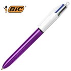 BIC 4 Couleurs Shine - Stylo à bille 4 couleurs - corps violet - BIC à 2,99 € dans le catalogue Bureau Vallée