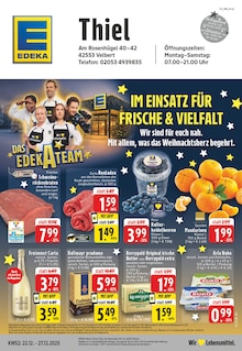 Aktueller EDEKA Prospekt für Wuppertal mit  Seiten