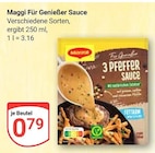Für Genießer Sauce im Angebot bei GLOBUS in Homburg Für Genießer Sauce Angebote von Maggi bei GLOBUS Homburg für 0,79 €