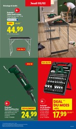 Prix et réduction Outil Multifonctions dans le prospectus Lidl en cours Offre Outil Multifonctions dans le catalogue Lidl du moment à la page 42