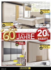 Aktueller BRAUN Möbel-Center Prospekt mit Matratze, "60 JAHRE BRAUN MÖBEL-CENTER", Seite 2