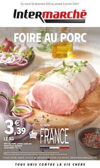 Catalogue Intermarché Contact de la semaine "FOIRE AU PORC" avec 4 pages, valide du 30/12/2025 au 03/01/2026 pour Anneyron et alentours Prospectus Intermarché Contact de la semaine "FOIRE AU PORC" avec 4 pages, valide du 30/12/2025 au 03/01/2026 pour Anneyron et alentours