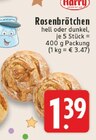 Rosenbrötchen hell Angebote von Harry bei E center Mettmann für 1,39 €