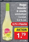 Holunder & Limette weinhaltiger Cocktail Angebote von Hugo bei Zimmermann Mainz für 1,79 €