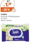 Feuchtes Toilettenpapier Angebote von TEMPO bei Müller Wolfsburg für 1,29 €