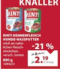 Kennerfleisch Hunde-Nassfutter Angebote von Rinti bei Dehner Garten-Center Laatzen für 2,19 €