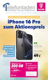 Aktueller Telefonladen Duderstadt Prospekt mit Apple, "iPhone 16 Pro zum Aktionspreis", Seite 1