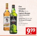 Clan Campbell Whisky oder Captain Morgan Angebote bei famila Nordost Lüneburg für 9,99 €