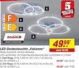 LED-Deckenleuchte „Fabienne“ Zwei Ringe von toom im aktuellen toom Baumarkt Prospekt für 49,99 €