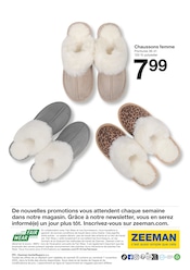 Chaussures Femme Angebote im Prospekt "Cette semaine : Ils sont de retour. Des pyjamas chauds pour tout le monde." von Zeeman Chaussures Femme Angebote im Prospekt "Cette semaine : Ils sont de retour. Des pyjamas chauds pour tout le monde." von Zeeman auf Seite 24
