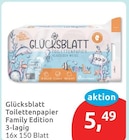 Toilettenpapier Family Edition von Glücksblatt im aktuellen budni Prospekt