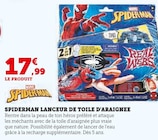 Spiderman Lanceur de Toile d'Araignée - Marvel en promo chez Super U Spiderman Lanceur de Toile d'Araignée - Marvel dans le catalogue Super U