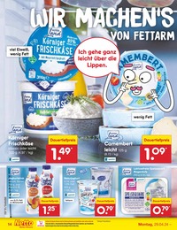 Naturjoghurt Angebot im aktuellen Netto Marken-Discount Prospekt auf Seite 14
