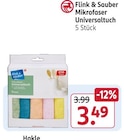 Mikrofaser Universaltuch von Flink & Sauber im aktuellen Rossmann Prospekt für 3,49 €