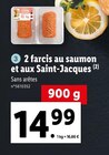 2 farcis au saumon et aux Saint-Jacques à Lidl dans La Chapelle-Launay