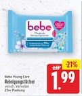 Reinigungstücher von Bebe Young Care für 1,99 € bei E center im Angebot Reinigungstücher von Bebe Young Care im aktuellen E center Prospekt