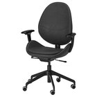 IKEA - Drehstuhl mit Armlehnen Smidig schwarz Angebot im Prospekt Drehstuhl mit Armlehnen Smidig schwarz bei IKEA im Prospekt Tolle Angebote für deinen Arbeitsplatz zu Hause für 349,00 €