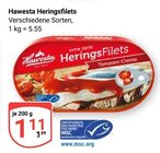 Heringsfilets im Angebot bei GLOBUS in Siegen Heringsfilets Angebote von Hawesta bei GLOBUS Siegen für 1,11 €