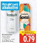 Bier von Krombacher für 0,79 € bei E center im Angebot Bier von Krombacher im aktuellen E center Prospekt