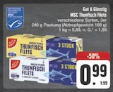 Aktuelle Thunfisch Angebote bei E center in Chemnitz Aktuelles MSC Thunfisch Filets Angebot bei E center in Chemnitz ab 0,99 €
