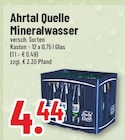 Trinkgut Bergheim - Mineralwasser Angebot im Prospekt Mineralwasser bei Trinkgut im Bergheim Prospekt für 4,44 €
