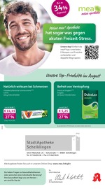 mea - meine apotheke Apotheken Prospekt der aktuellen Woche mit 4 Seiten, gültig von 01.08.2026 bis 31.08.2026, in Heroldstatt und Umgebung Aktueller mea - meine apotheke Apotheken Prospekt in Heroldstatt und Umgebung, "Unsere August-Angebote" mit 4 Seiten, 01.08.2026 - 31.08.2026