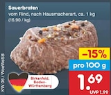 Sauerbraten im Angebot bei Netto Marken-Discount in Rastatt Sauerbraten Angebote bei Netto Marken-Discount Rastatt für 1,69 €