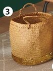 PANIER ROSEAU ET SEQUINS en promo chez Auchan Hypermarché PANIER ROSEAU ET SEQUINS dans le catalogue Auchan Hypermarché