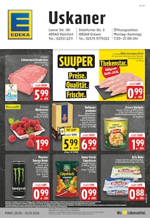 Aktueller EDEKA Prospekt (Greven) EDEKA Prospekt "Aktuelle Angebote" mit Seiten (Greven)