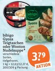 Gyoza Teigtaschen oder Wonton Nudelsuppe von bibigo im aktuellen tegut Prospekt für 3,79 €