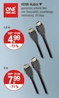 HDMI-Kabel im V-Markt Prospekt HDMI-Kabel von ONE FOR ALL im aktuellen V-Markt Prospekt für 4,99 €