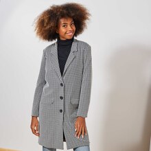 Kiabi Cormontreuil - Manteau pied-de-poule 'JDY' Promo Manteau pied-de-poule 'JDY' dans le catalogue Kiabi "Kiabi : la mode à petits prix" à Cormontreuil