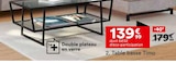 Table basse timo - But à Colombes Table basse timo en promo chez But Colombes à 139,99 €