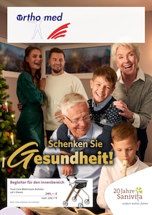 Aktueller Sanitätshaus Orthomed GmbH Prospekt "Schenken Sie Gesundheit!" Seite 1 von 6 Seiten für Hofheim