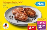 Wintersteaks „Paprika Pfeffer“ im Angebot bei Netto Marken-Discount in Unna Wintersteaks „Paprika Pfeffer“ Angebote bei Netto Marken-Discount Unna für 2,99 €