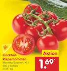 Cocktail-Rispentomaten im Angebot bei Netto Marken-Discount in Nürtingen Cocktail-Rispentomaten Angebote bei Netto Marken-Discount Nürtingen für 1,69 €