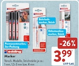 Permanentmarker im ALDI SÜD Prospekt Permanentmarker von Edding im aktuellen ALDI SÜD Prospekt für 3,99 €