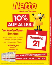 Aktueller Netto Marken-Discount Prospekt (Mössingen) Netto Marken-Discount Prospekt "10% auf ALLES" mit Seiten (Mössingen)