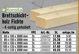 Brettschichtholz Fichte von Konsta für 17,90 € bei Hornbach im Angebot Brettschichtholz Fichte von Konsta im aktuellen Hornbach Prospekt