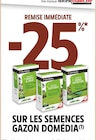 Promo -25% de remise immédiate sur les semences gazon Domédia à  dans le catalogue Intermarché à Dun-le-Palestel