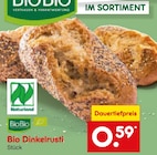Bio Dinkelrusti von BioBio für 0,59 € bei Netto Marken-Discount im Angebot Bio Dinkelrusti von BioBio im aktuellen Netto Marken-Discount Prospekt
