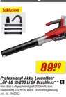 Professional-Akku-Laubbläser GP-LB 18/200 Li GK Brushless im aktuellen toom Baumarkt Prospekt