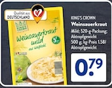 Weinsauerkraut von KING'S CROWN im aktuellen ALDI SÜD Prospekt für 0,79 €