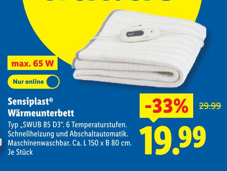 Wärmeunterbett